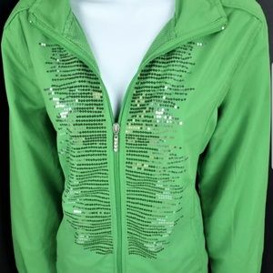 Size 1X.  Activology Jacket.  Lime Green